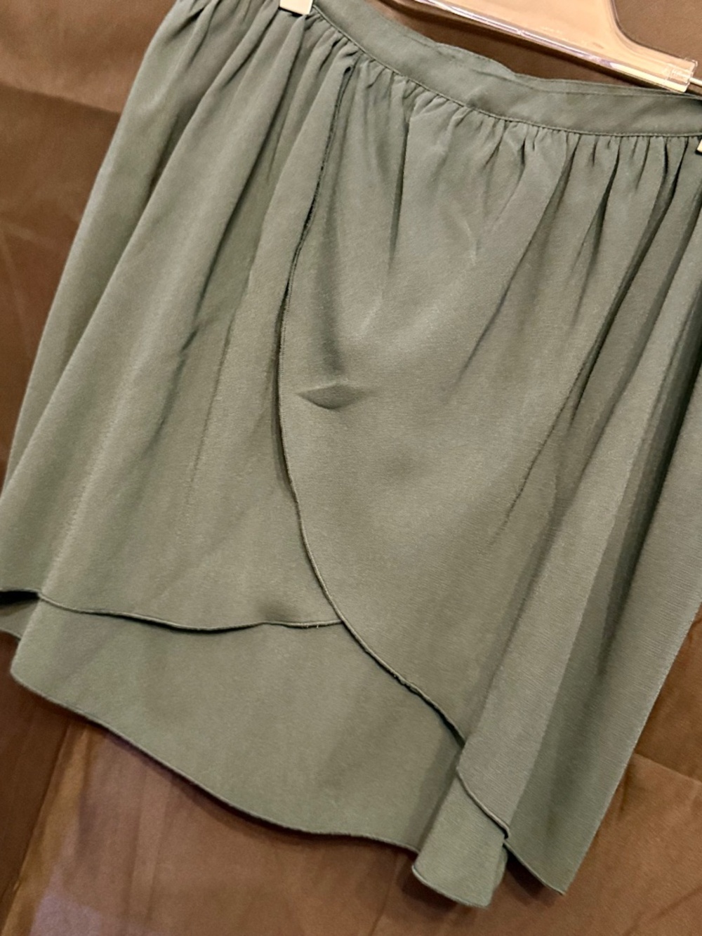 NWT Molly Bracken Teal Faux Wrap Skirt – Size Large